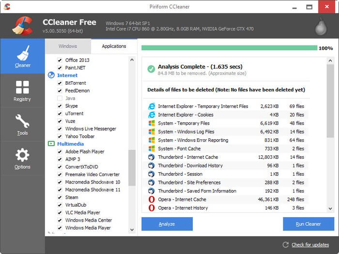 Piriform CCleaner Free