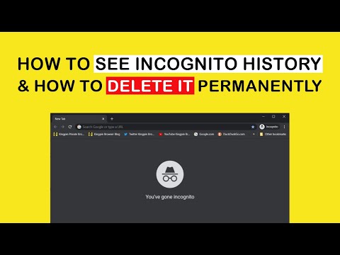 how to remove search incognito