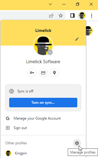 How to Turn off (or Delete) Google Chrome profiles - manage profiles